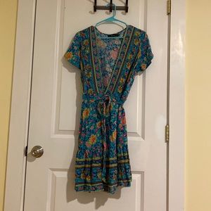Amazon Floral Wrap Dress
